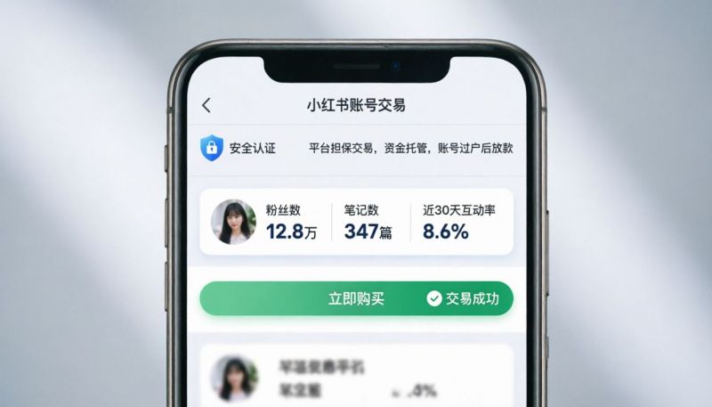 小红书号转让平台怎么选？老运营的实在话